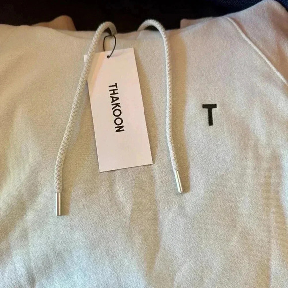 Thakoon Womans Logo 'T' Drawstring Hoodie Size XS - Picture 8 of 9